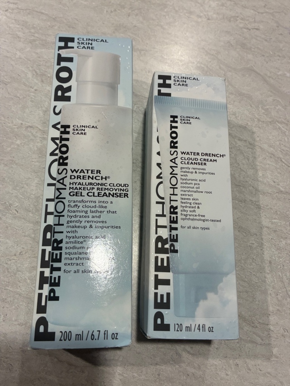 Peter Thomas Roth Water Drench Cleanser Duo - Light Blue/White